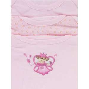  CUTIE PIE Baby Girl Pink 3 Piece Cotton T Shirt Set with 