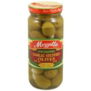 Mezzetta Olive, Stuffed Garlic, 10 Ounce Grocery & Gourmet Food