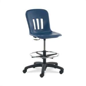  Metaphor Series Lab Stool Seat Color Blueberry, Casters 