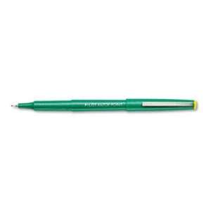  Razor Point Porous Point Stick Pen, Green Ink, Extra Fine 
