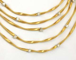 MARCO BICEGO SIGNED 18K GOLD 0.72ct DIAMONDS LADIES MARRAKECH NECKLACE