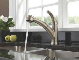   Single Handle Pull Out Kitchen Faucet, Stainless