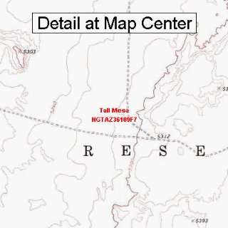   Map   Tall Mesa, Arizona (Folded/Waterproof)