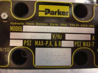PARKER HYDRAULIC CONTROL VALVE D1VW008ENJPS4 24VDC NEW  