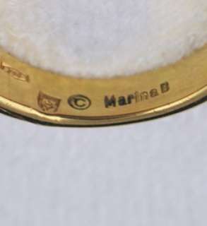 Marina B Solid 18k Three Toned Gold Ring  