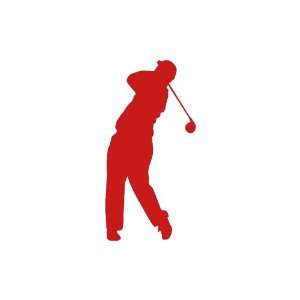  Golf Large 10 Tall RED vinyl window decal sticker 