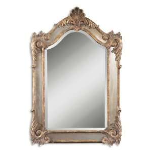 Uttermost 39.5 Inch Alvita Small Wall Mounted Mirror Heavily Antiqued 