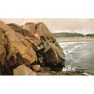   Made Oil Reproduction   Jervis McEntee   32 x 20 inches   Bass Rocks