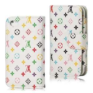  Wallet Lv Monogram Leather Flip Case for Iphone 4 4s Cell 
