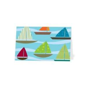 Blank Inside Greeting Cards   Snappy Sailboats By Magnolia Press