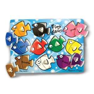  Fish Colors Mix and Match Peg Puzzle Baby