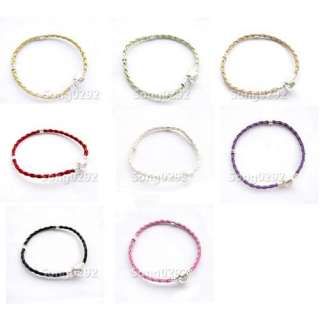 pcs Leather Charm Bracelets For European Beads 7.8/20cm M41  