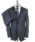 TOM JAMES EXECUTIVE HAND TAILORED 3BTN SUIT 42R NAVY BLUE PINSTRIPE 