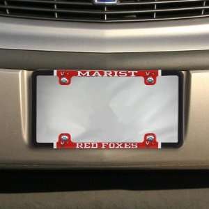  NCAA Marist Red Foxes Thin Rim Varsity License Plate Frame 