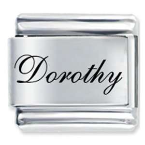   Script Font Name Dorothy Laser Italian Charms Pugster Jewelry