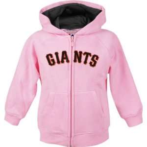  San Francisco Giants Youth Girls 7 16X Pink Full Zip 