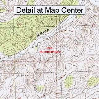  USGS Topographic Quadrangle Map   Izee, Oregon (Folded 