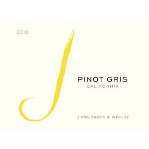  J Vineyards & Winery California Pinot Gris 2010 Grocery 