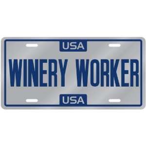  New  Usa Winery Worker  License Plate Occupations