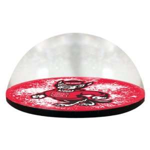   State Wolfpack Round Crystal Magnetized Paperweight