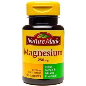  Nature Made  Magnesium Oxide 250mg, 100 Tablets Health 