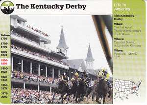 KENTUCKY DERBY HORSE COLLECTOR CARD 1992  