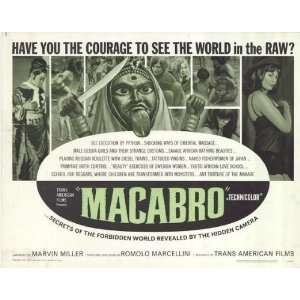  Macabro Movie Poster (11 x 14 Inches   28cm x 36cm) (1966 