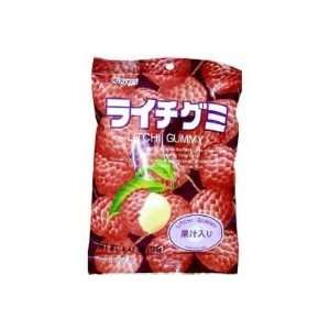  Kasugai Litchi (Lychee) Gummy Candy 24 Pieces   4.41 Oz 
