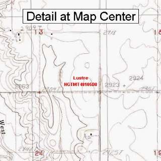   Map   Lustre, Montana (Folded/Waterproof)