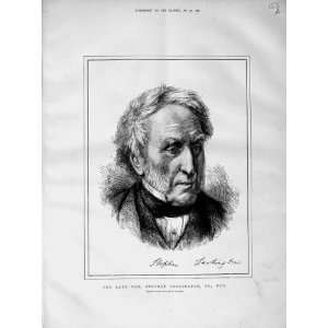   1873 Antique Portrait Stephen Lushington P.C. Laugee