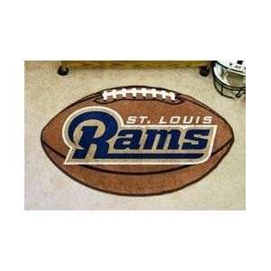  NFL ST LOUIS RAMS FOOTBALL SHAPED DOOR MAT RUG Sports 