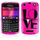 hot pink love hard case skin cover for blackberry curve $ 9 99 time 