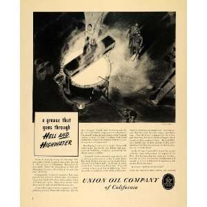  1940 Ad Union Oil Lubrication Grease Plant Illustration 