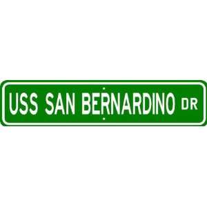   USS SAN BERNARDINO LST 1189 Street Sign   Navy Patio, Lawn & Garden