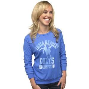  Distressed Triblend Crew Neck Long Sleeve Pullover