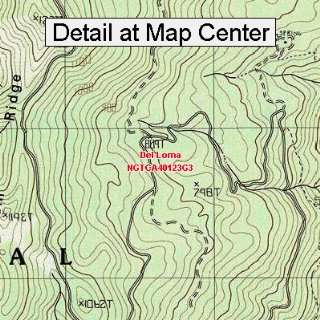 USGS Topographic Quadrangle Map   Del Loma, California (Folded 