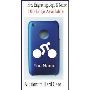  Personalized Laser Engraved iPhone 3G Case Cover Blue 