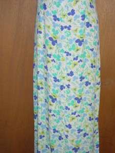 Karen Kane Aqua Floral Button Front Sleeveless Dress 4  