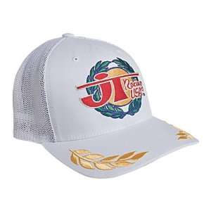  JT Racing USA Victory Logo Trucker Casual Wear Hat   White 