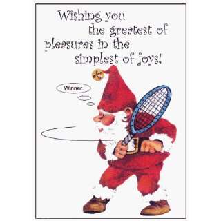  Tennis Christmas Greeting Cards   Lil Chuckle Simplest 