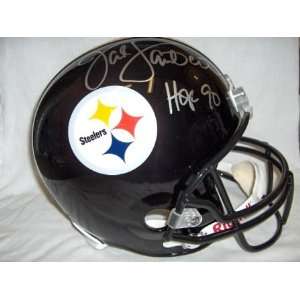 Jack Lambert Signed Steelers Rep Helmet Inscribed  Sports 