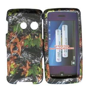com Camo Leaves LG Rumor Touch Banter Touch Ln510 Hard Snap on Phone 
