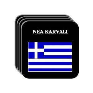  Greece   NEA KARVALI Set of 4 Mini Mousepad Coasters 