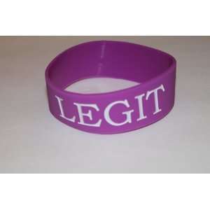  LEGIT Silicon Bracelet 1 PURPLE 