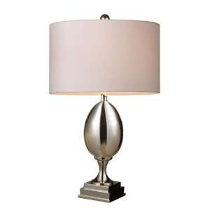Legacies Collection 28 Waverly Table Lamp In Chrome Plated Glass 