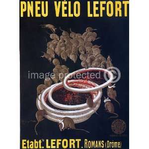 Pneu Velo Lefort Cappiello Vintage Ad Poster   11 x 17 Inch Poster 