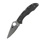 SPYDERCO DELICA 4 STAINLESS STEEL HANDLE C11S W/ SERRATED VG 10 BLADE 