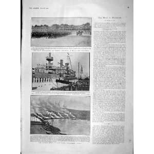    1903 RIOTS VALPARAISO SHIP KEARSARGE RAILWAY BUENOS
