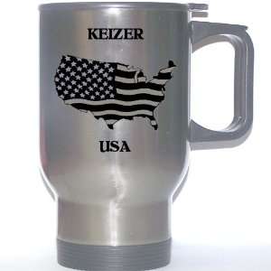  US Flag   Keizer, Oregon (OR) Stainless Steel Mug 