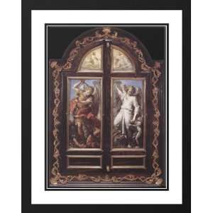   , Annibale 28x36 Framed and Double Matted Triptych
